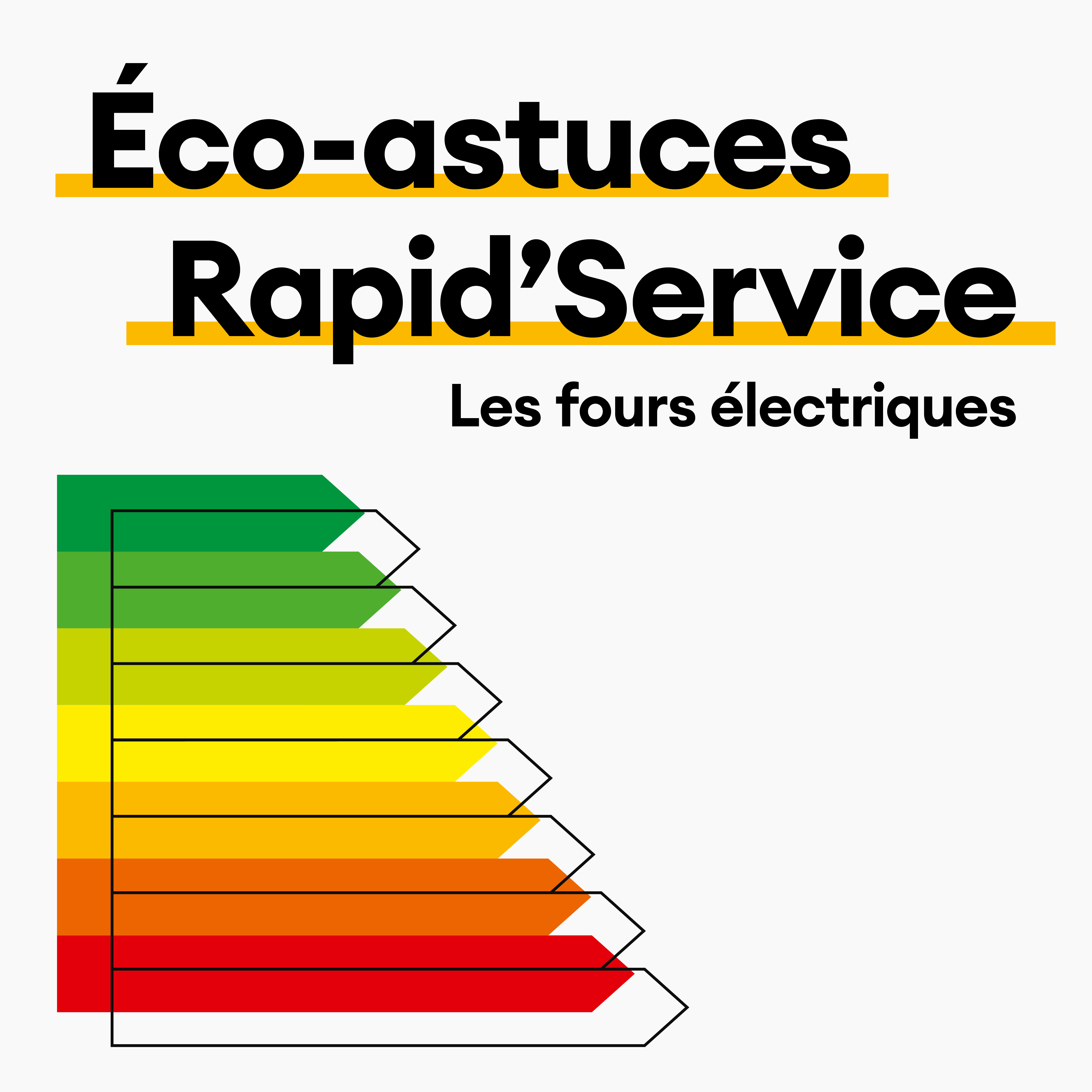 Éco-astuces Rapid’Service – L’étiquette-énergie: four électrique
